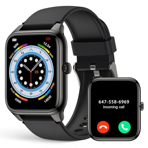 Smart Watch, 1.78" AMOLED 368*448 HD Screen, 69 Sports Modes Fitness Tracker with Heart Rate, Blood Pressure, Blood Oxygen, Sleep, IP68 Waterproof Sma