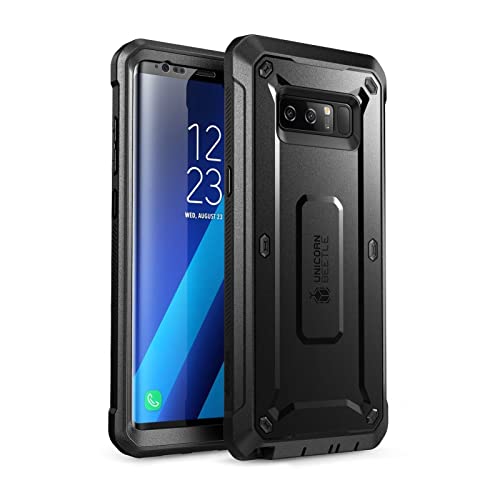 SUPCASE for Samsung Galaxy Note 8 Case with Screen Protector (Unicorn Beetle), [Built-in Belt Clip] Heavy Duty Full-Body Rugged Holster Protective Pho