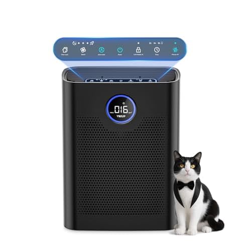 Air Purifiers for Home Large Room up to 2200 ft², VNIUP H14 True HEPA Air Purifier for Bedroom, PM 2.5 Display Air Quality Sensor Air Cleaner for for