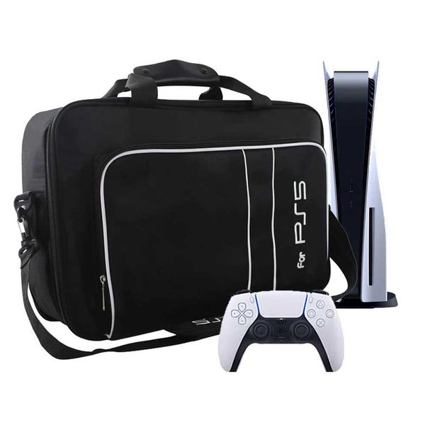 Portable Carrying Case For PS5 Game Console Host Adjustable Shoulder Bag For 5 Controller Accessories HandbagXJ241030