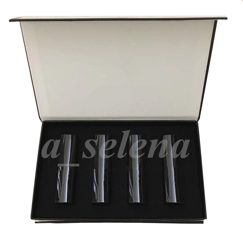 Professional Lip Makeup Matte lipstick set 4 color Lips cosmetic black tube 4pcs-kit