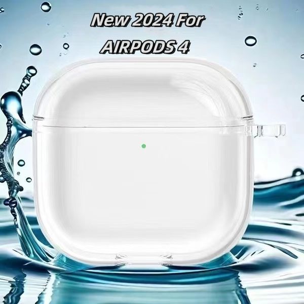 For airpod 4th 3 Airpods pro 2 Headphone Accessories Solid Silicone Cute Protective Earphone Cover 2nd generation Wireless Charging Box Shoc