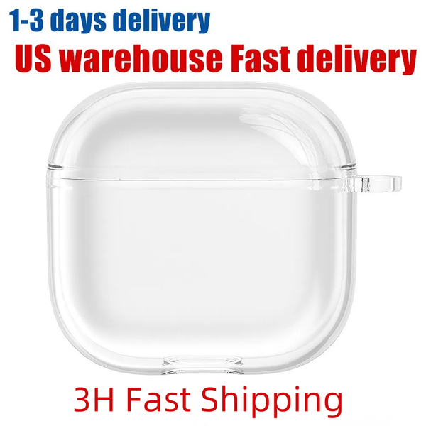 EU US Warehouse For Airpods pro 2 3 4 air pods 2 3 4 Earphones airpod Bluetooth Headphone Accessories Solid Cover Apple Wireless Charging Bo