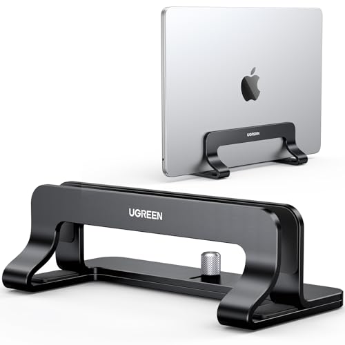 UGREEN Vertikaler Laptop Ständer Aluminium Vertikal Stand Laptopständer Platzsparender Laptop Halter mit thermischer Basis für Laptops,MacBook Air,