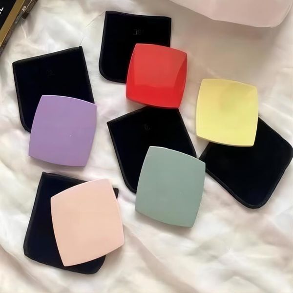 Mirror Foldable mirror Designer mirror Carry Makeup Carry with you double flip makeup mirror Home Decor