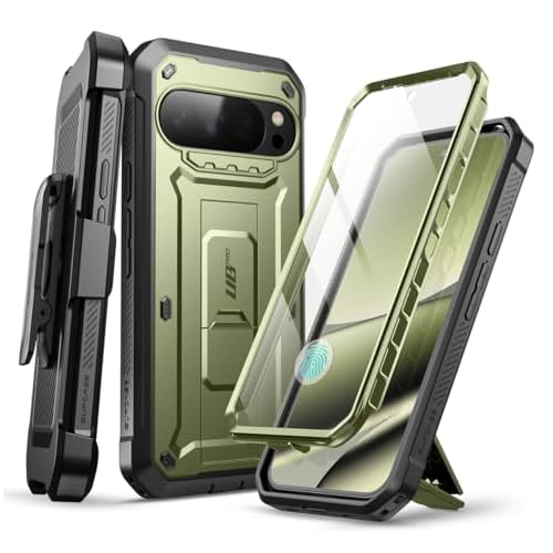 SUPCASE for Google Pixel 10 Pro XL Case with Screen Protector (Unicorn Beetle Pro), [Built-in Stand & Belt-Clip] [Military-Grade Protection] Full Body
