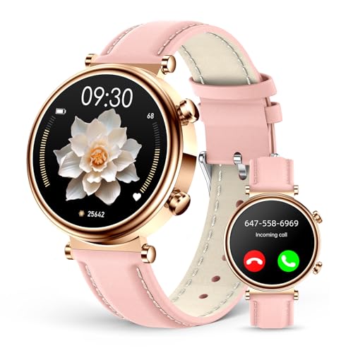 Smart Watch for Women -1.27" HD Smartwatch (Answer-Make Call), IP68 Waterproof Fitness Tracker with Heart Rate Monitor, Sleep Monitor, Pedometer, Smar