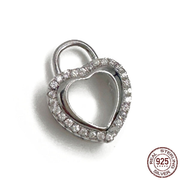 Charm 925 en argent sterling rhodié
