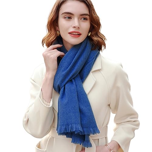 RIIQIICHY Scarfs for Women Pashmina Shawl Wraps for Evening Dresses Women Scarf for Wedding Large Winter Scarves Royal Blue