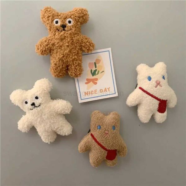 1 Pcs Cute Bear Plush Toys Fridge Magnetic Sticker 3D Fridge Magnets Kawaii Refrigerator Magnet Cartoon Home Kitchen DecorationXJ240809