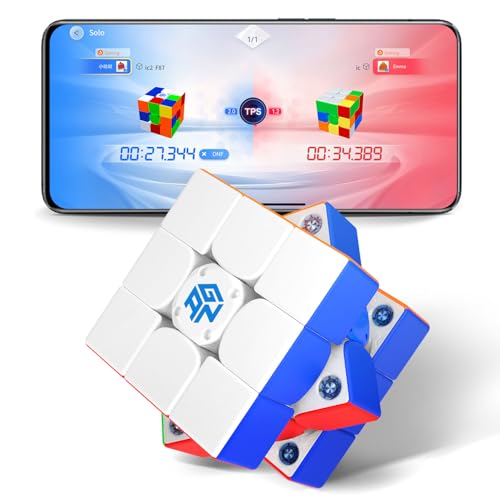 Gan 356 iCarry 2 Original Cubo Magnetico Inteligente 3x3,Cubo Mágico Stickerless con 48 Imanes-Captura Sincronizada Dinámica-CubeStation App,Puzzle