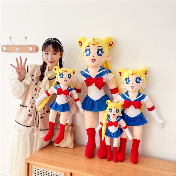 Wholesale anime Sailor Moon plush toys children&#039;s games Playmates holiday gifts bedroom decoration