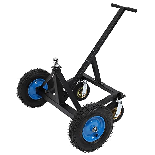 Garvee Adjustable Trailer Dolly, with 1500lbs Load Capacity, Durable Carbon Steel Trailer Mover with 25.5''-34.6'' Adjustable Height, Ideal for Moving