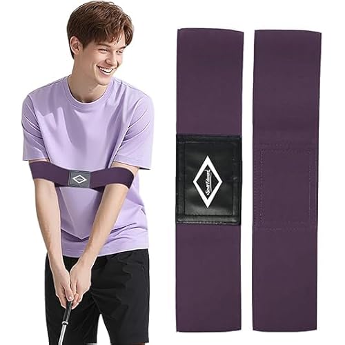 Scott Edward Pro Golf Swing Training Aid, Swing Correcting Arm Band Correct Training Swing Gesture Alignment Practice Tool for Golf Beginners,Man,Boy,