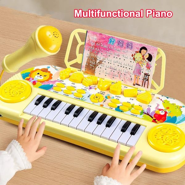 36 key childrens electronic piano with microphone baby education electronic piano multifunctional toy music instrument 241206