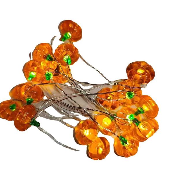Halloween Pumpkin Bat Spider Light String Ghost Festival Party Favor Trick or Treat Happy Halloween Day Decor for Home 2024 Y240808