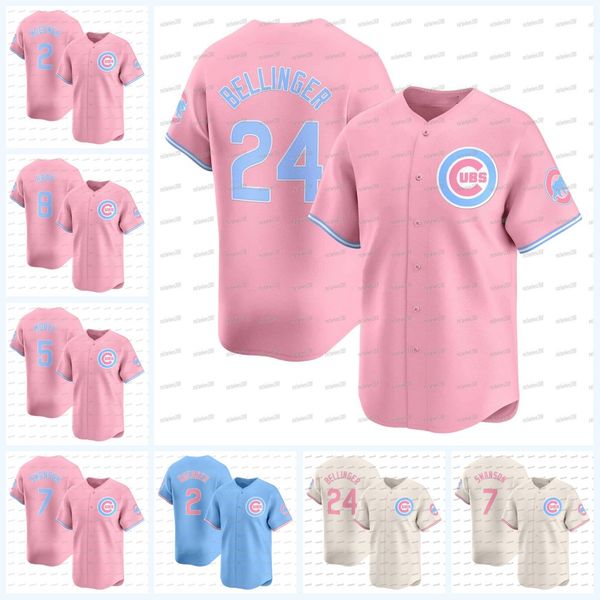 Cub Baseball Jersey Ian Happ Seiya Suzuk Cody Bellinge Dansby Swanson Nico Hoerner Patrick Wisdom Ryne Sandberg Christopher Morel Personaliz