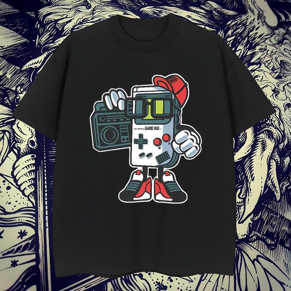 2024 Summer Men Tshirts 100% Cotton 230g Street Casual play games Breathable T shirt Comfortable Custom Anime Wear