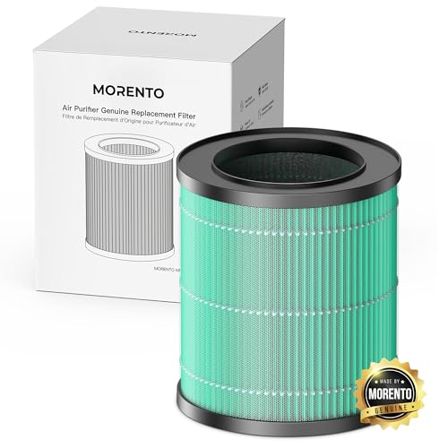 MORENTO 1 Pack MR2566 Genuine Air Purifier Replacement Filter for MR2566 Air Purifier, Pet Dander Version Green