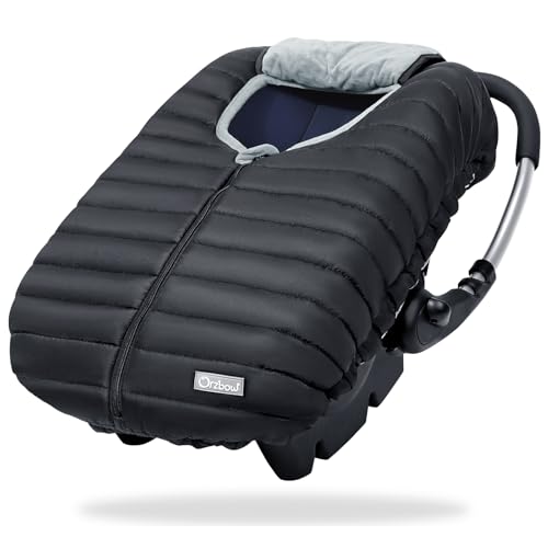 Orzbow Enfant Car Seat Covers - Cocoon Baby Cover for Boys & Girls, Rain & Snow Repellent, Breathable Windproof, Winter Protector, Center Zipper, Univ