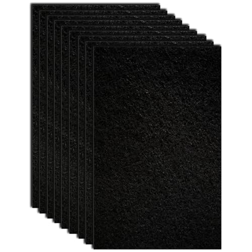 9-Pack 4.5" x 6.5" Carbon Filter Pads for Covered Cat Litter Boxes – Odor Control Replacement Liners for Enclosed Litter Systems VN Filters 4.5 x 6.