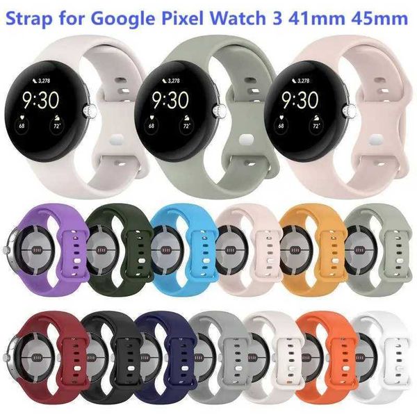 Pixel Wah 3 41mm 45mm silicone strap replaces Pixel 2 smart strap accessories sports bracelet M241115