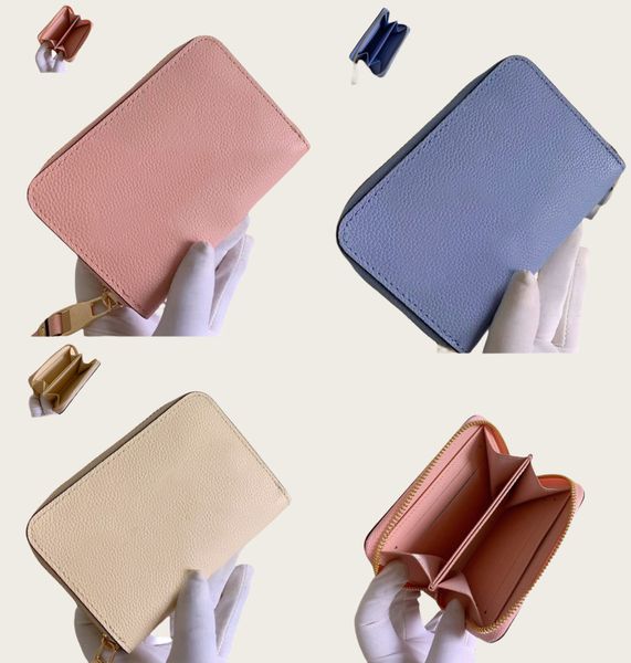 Fashion designer wallets luxury womens high-quality short Zippy purses embossed flower letters credit card holders ladies money clutch bags