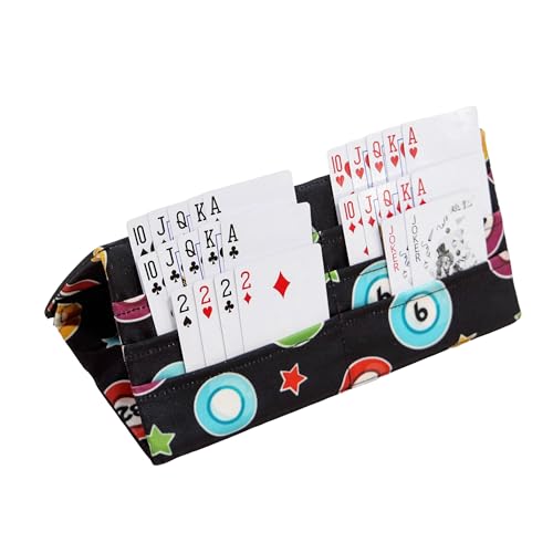 Hands-Free Folding Playing Card Holder for Bingo,Canasta, Family Game Night Accessory for Adult,Pull Tabs Card Holders for Canasta Poker Bridge Cards