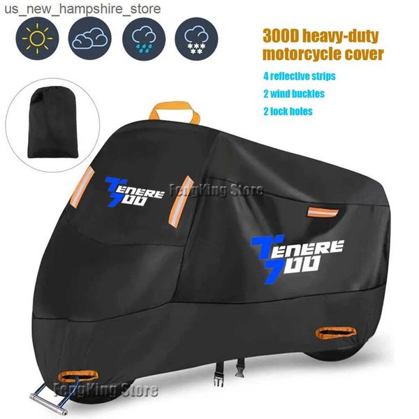 Capa de motocicleta para Yamaha Tenere 700 XTZ 700 T700 Motocicleta Capa à prova d'água à prova d'água Scooter UV Protetor de chuva J241209
