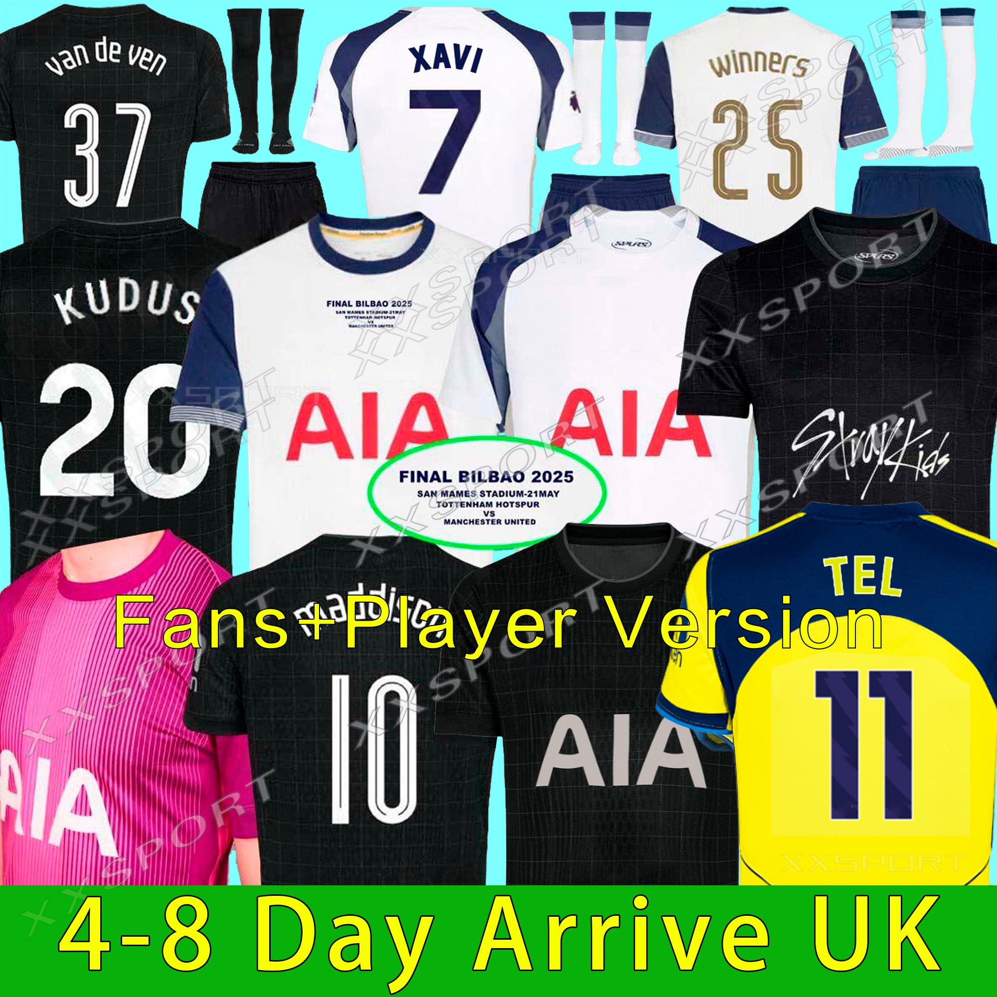 25 26 Season TEL SOLANKE SON KUDUS MADDISON KULUSEVSKI RICHARLISON ROMERO VAN DE VEN BISSOUMA Soccer Jerseys 2025 mens kit kids equipments