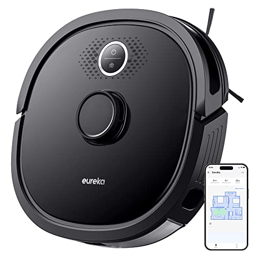 EUREKA Robotic Vacuum Cleaner, NER650 2000Pa Robot Vacuum with LDS Navigation, Smart Mapping and Wi-Fi Connected for Carpet Floor with Alexa Google As