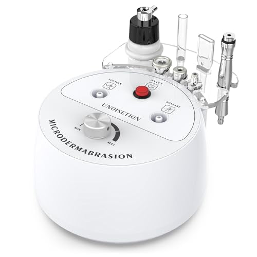 Diamond Microdermabrasion Machine, UNOISETION 3 in 1 Dermabrasion Facial Machine for Exfoliation & Blackhead Removal, Home Use Facial Skin Care Device