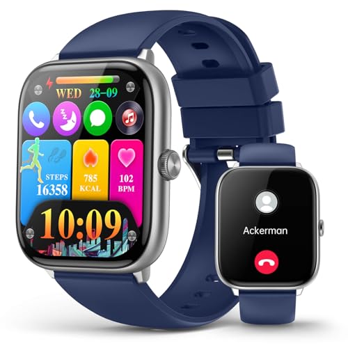 2.06" AMOLED Smart Watches with Blood Pressure Monitor, 118 Sports Modes, Fitness Activity Tracker for Men Women, Heart Rate Sleep SpO2 Monitor, IP68
