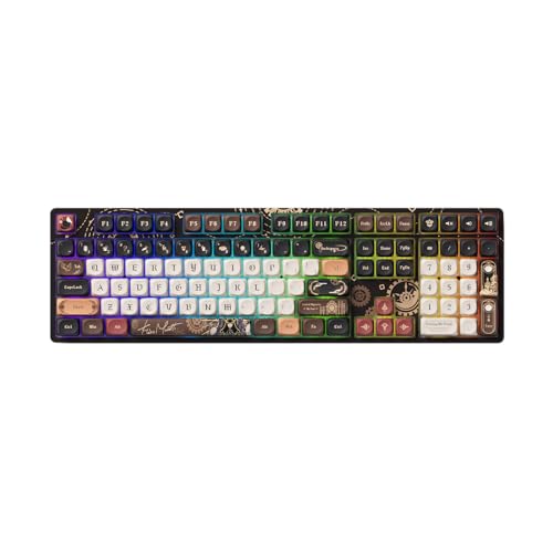 Akko 5108B Plus Kabellose Gaming-Tastatur, Der Herr der Geheimnisse, Hot-Swap-fähige mechanische Tastatur mit DREI Modi und RGB-Hintergrundbeleuchtun