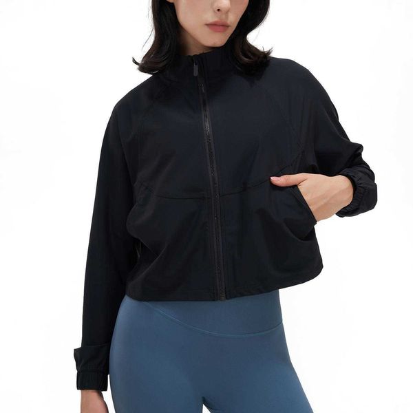 Zipper Casual Fiess Jacket Loose Running Yoga Coat Women's Top Sun Protection Sports Gym Shirt