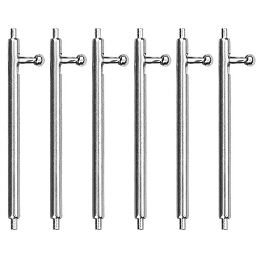 23mm x 1.5mm Quick Release Spring Bars Compatible with Versa Smartwatch Band Replacement Pins (6 Pack) 6 Pcak 23mm*1.5mm