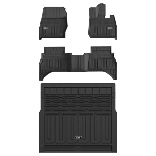 3W Floor Mats & Cargo Liner For Range Rover Sport L461 2023-2025, All Weather TPE Dog Friendly Liner, Custom Fit Range Rover Sport L461 Car Mats, Wate