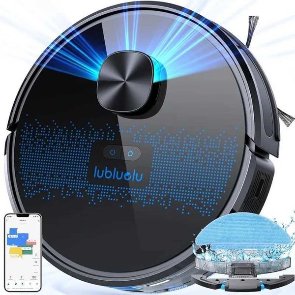 Robot Vacuum Cleaners Lubluelu robot vacuum cleaner and mop combination 3000Pa laser navigation 2-in-1 laser robot vacuum cleaner 5 editable
