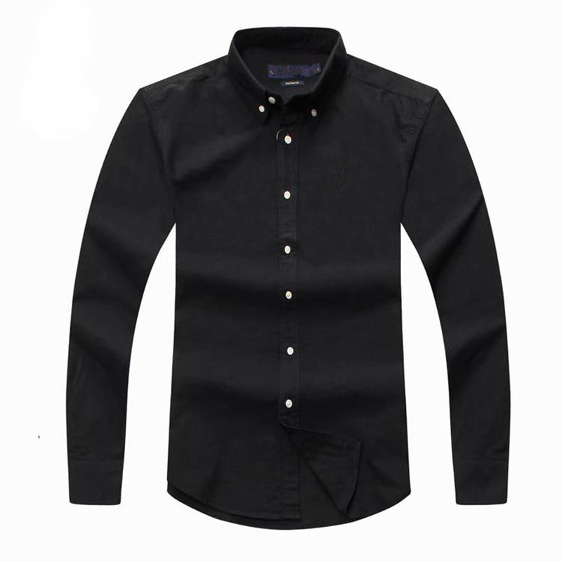 mens shirts mens designer shirts 2023 autumn and winter men&#039;s long-sleeved cotton shirt pure men&#039;s casual POLOshirt dress shirt