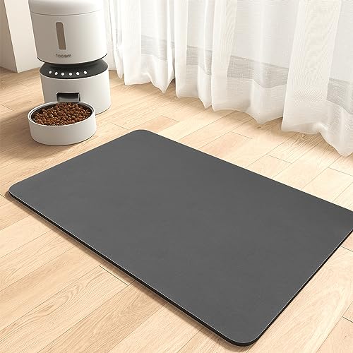 MontVoo-Absorbent Pet Feeding Mat-No Stains Pet Mat for Food and Water Bowl-Quick Dry Cat & Dog Food Mat Water Dispenser Mat-Pet Supplies Mat-Dog Wate