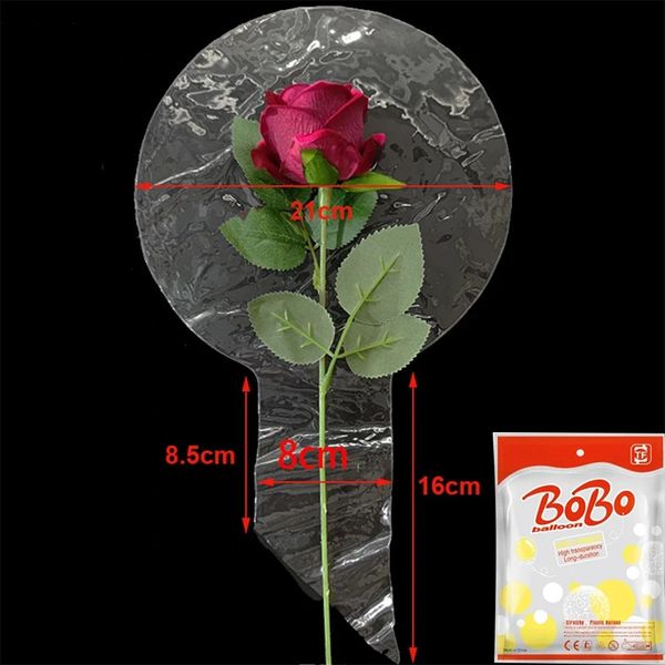 Bobo Balloon 50pcs 8 10 18 20 24 36 Inch Transparent Bubble Bobo Balloons LED Ballons bobo balls Wedding Birthday Party Decor 240809