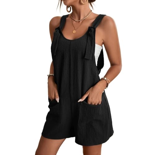 Summer casual fashion suspender shorts, jumpsuits, bib women