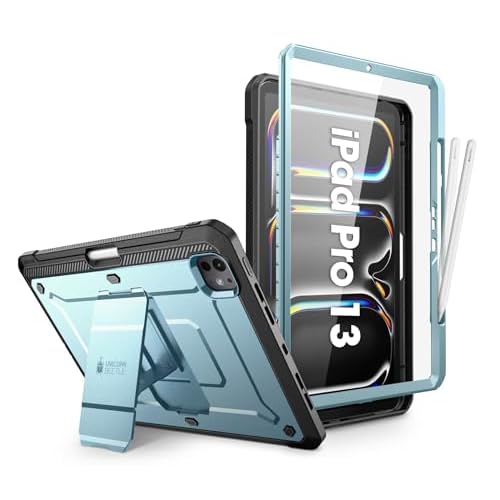 SUPCASE for iPad Pro 13 Inch Case M4 2024 7th Generation with Pencil Holder (Unicorn Beetle Pro), [Built-in Screen Protector & Stand] Full-Body Rugged