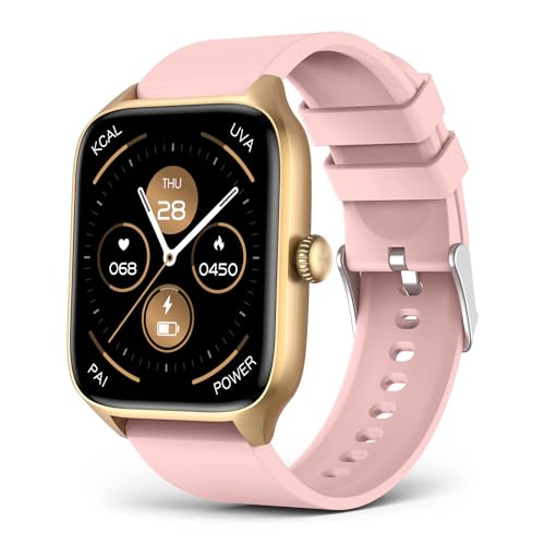 Smart Watches for Women(Answer-Make Call),1.96" HD Touch Screen Fitness Watch with Blood Oxygen Heart Rate Sleep Monitoring 100 Sport Modes,Smartwatch