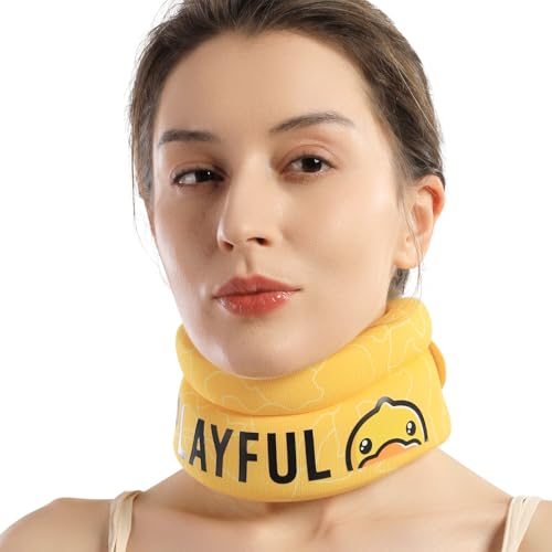 Velpeau Fashion Neck Brace for Sleeping -Soft Cervical Collar for Snooze, Anti Snoring, Sleep Apnea, Foam Wraps Keep Vertebrae Stable Relief Pain and