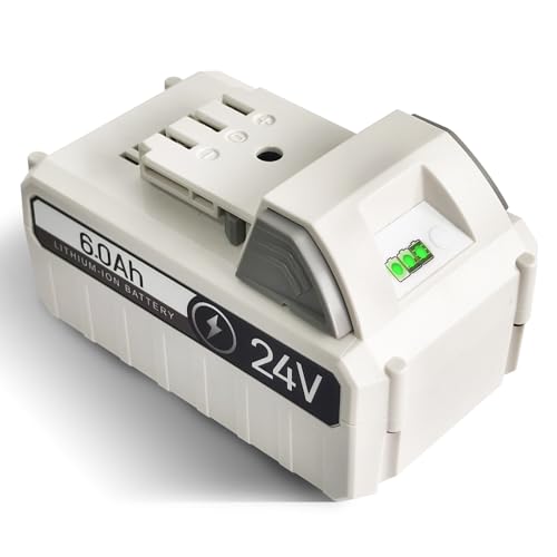 CPY 6.0Ah Replacement for 24V Battery Tools Compatible with Snow Joe 24V Cordless Power Tools Lithium Battery 24BATLTX 24VBATLTW 24VBATLTE 24VBATLT 1P