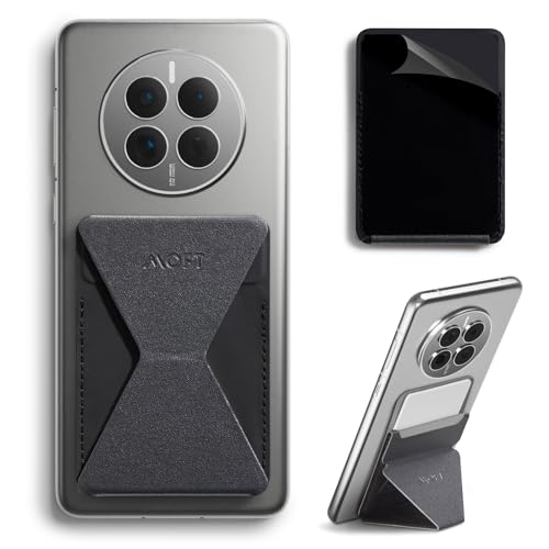 MOFT Phone Stand, Adhesive Card Holder Fits 2-3 Cards, Slim & Portable Phone Wallet, 2 Viewing Angles, RFID Blocking, Compatible with iPhone, Galaxy a