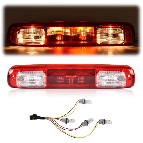 G-PLUS High Mount 3rd Brake Light w-Bulb Compatible with 1999-2006 Chevy Silverado GMC Sierra 1500 2500 3500 & HD Models-Fit 2007 Chevy Silverado GMC