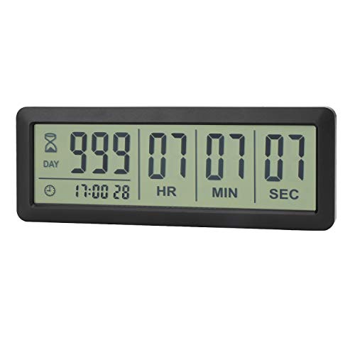 A AIMILAR Digital Countdown Days Timer - AY4053-Black Upgraded Big 999 Days Count Down Clock for Vacation Retirement Wedding Black-big