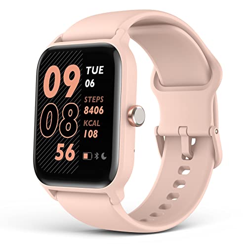 EGQINR Smart Watches per Donne 1.8" HD Touch Screen Fitness Tracker Compatibile con iPhone Android Rosa
